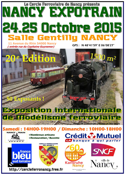 Affiche Nancy Expotrain 2015